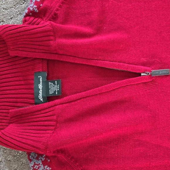 NWT Eddie Bauer, Size XXL, Quarter Zip Soft Sweater - Picture 7 of 10